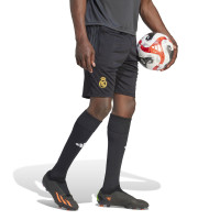 adidas Real Madrid Trainingsbroekje Europees 2023-2024 Zwart Goud Donkergrijs