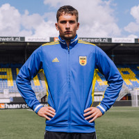 Veste d'entraînement adidas SC Cambuur Anthem 2023-2024 bleu jaune