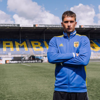 Veste d'entraînement adidas SC Cambuur Anthem 2023-2024 bleu jaune