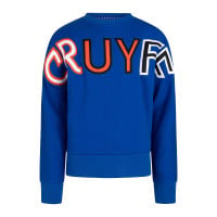 Pull Cruyff Mover Crew pour enfants bleu rouge noir