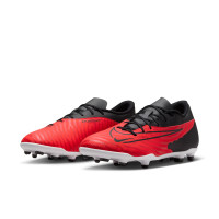 Nike Phantom GX Club Gazon Naturel Gazon Artificiel Chaussures de Foot (MG) Noir Rouge Vif Blanc
