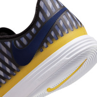 Nike Lunargato II Chaussures de Foot en Salle (IN) Noir Bleu Foncé Jaune