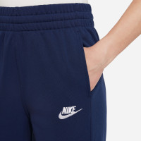 Nike Sportswear Poly Survêtement à Capuche Full-Zip Enfants Bleu Foncé Bleu Blanc