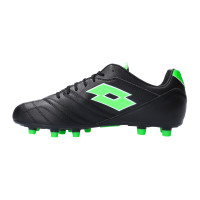 Lotto Stadio 300 III Gazon Naturel Chaussures de Foot (FG) Noir Vert