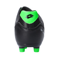 Lotto Stadio 300 III Gazon Naturel Chaussures de Foot (FG) Noir Vert