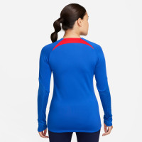 Nike Pays-Bas Strike Survêtement 1/4-Zip 2023-2025 Femmes Bleu Foncé Blanc