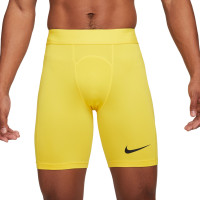 Nike Pro Dri-Fit Strike Short Collant Jaune Noir