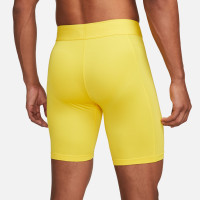 Nike Pro Dri-Fit Strike Short Collant Jaune Noir