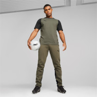 PUMA TeamCup Casual Trainingsbroek Olijfgroen Zwart