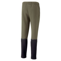 PUMA TeamCup Casual Trainingsbroek Olijfgroen Zwart