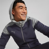 PUMA TeamCup Casual Veste Bleu Foncé Gris Gris Foncé