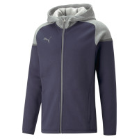 PUMA TeamCup Casual Veste Bleu Foncé Gris Gris Foncé