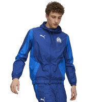 PUMA Olympique Marseille Pre-Match Anthem Trainingspak 2023-2024 Donkerblauw Blauw