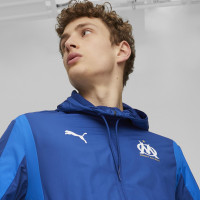 PUMA Olympique Marseille Pre-Match Anthem Trainingspak 2023-2024 Donkerblauw Blauw