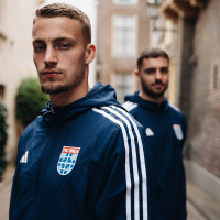 adidas PEC Zwolle Presentatie Trainingsjack Woven 2023-2024 Blauw Wit