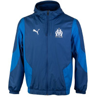 PUMA Olympique Marseille Pre-Match Anthem Trainingspak 2023-2024 Donkerblauw Blauw