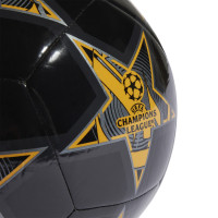 adidas Real Madrid Champions League Club Ballon de Foot Taille 5 2023-2024 Noir Jaune Gris