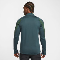 Nike Academy Trainingstrui 1/4-Zip Winter Warrior Donkergroen Wit