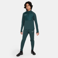 Nike Academy Trainingstrui 1/4-Zip Winter Warrior Kids Donkergroen Wit