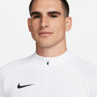 Haut d'entraînement Nike Dri-FIT Strike 23 1/4-Zip blanc gris noir