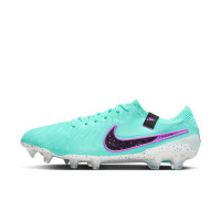 Nike Tiempo Legend 10 Elite Gras Voetbalschoenen (FG) Turquoise Zwart Paars Wit