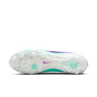 Nike Tiempo Legend 10 Elite Gras Voetbalschoenen (FG) Turquoise Zwart Paars Wit