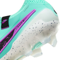 Nike Tiempo Legend 10 Elite Gras Voetbalschoenen (FG) Turquoise Zwart Paars Wit
