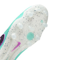 Nike Tiempo Legend 10 Elite Gras Voetbalschoenen (FG) Turquoise Zwart Paars Wit