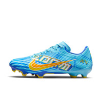 Nike Mercurial Vapor 15 Mbappé Academy Gazon Naturel Gazon Artificiel Chaussures de Foot (MG) Bleu Clair Jaune Orange