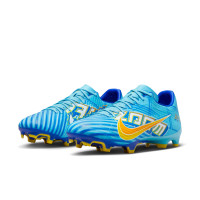 Nike Mercurial Vapor 15 Mbappé Academy Gazon Naturel Gazon Artificiel Chaussures de Foot (MG) Bleu Clair Jaune Orange