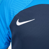 Nike Dri-FIT Strike III Maillot de Foot Bleu Foncé Bleu Blanc