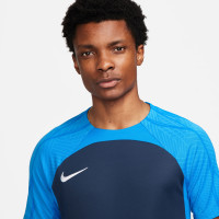 Nike Dri-FIT Strike III Maillot de Foot Bleu Foncé Bleu Blanc