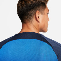 Nike Dri-FIT Strike III Maillot de Foot Bleu Bleu Foncé Blanc