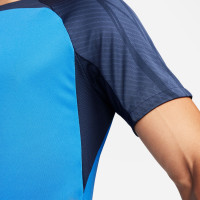 Nike Dri-FIT Strike III Maillot de Foot Bleu Bleu Foncé Blanc