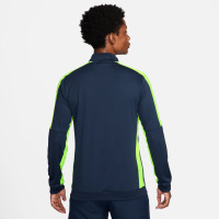 Nike Dri-FIT Academy 23 Full-Zip Trainingspak Donkerblauw Geel Wit