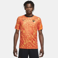 Nike AS Roma Dry Trainingsshirt Pre Match 2020-2021 Oranje