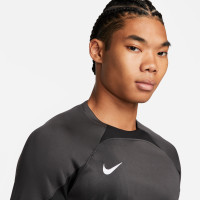 Nike Gardien IV Keepersshirt Korte Mouwen Grijs Zwart Wit