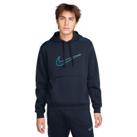 Nike Sportswear Fleece Sweat à Capuche Bleu Foncé