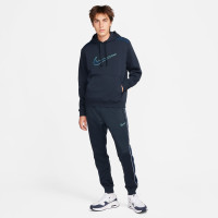 Nike Sportswear Fleece Sweat à Capuche Bleu Foncé