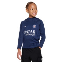 Nike Paris Saint-Germain Academy Pro Sweat à Capuche 2023-2024 Enfants Bleu Foncé Blanc