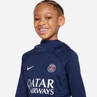 Nike Paris Saint-Germain Academy Pro Training Sweat à Capuche 2023-2024 Enfants Bleu Foncé Blanc