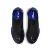 Nike Zoom Mercurial Vapor 15 Academy Chaussures de Foot en Salle (IN) Enfants Noir Bleu