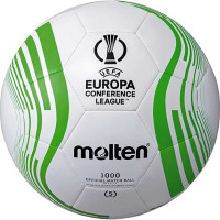 Molten Conference League Ballon de Football Taille 5 2023-2024 Blanc Noir Vert