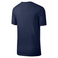 Nike Sportswear Club T-Shirt Donkerblauw Wit