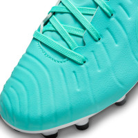 Nike Tiempo Legend 10 Academy Gazon Naturel Gazon Artificiel Chaussures de Foot (MG) Enfants Turquoise Noir Mauve