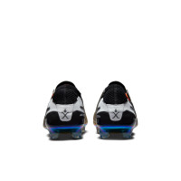 Nike Tiempo Legend 10 Elite Gazon Naturel Chaussures de Foot (FG) Doré Noir Blanc