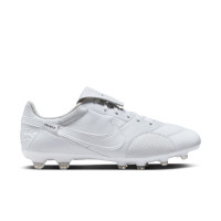 Nike Premier III Gazon Naturel Chaussures de Foot (FG) Blanc