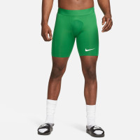 Nike Pro Dri-Fit Strike Short Collant Vert Blanc