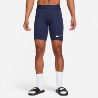 Nike Pro Dri-Fit Strike Short Collant Bleu Foncé Blanc