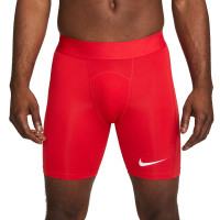 Nike Pro Dri-Fit Strike Short Collant Rouge Blanc
